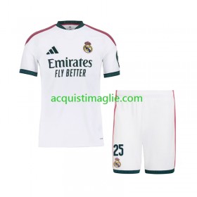Divisa di Calcio Real Madrid Yan Diomande 25 Bambino Prima 2026/2027